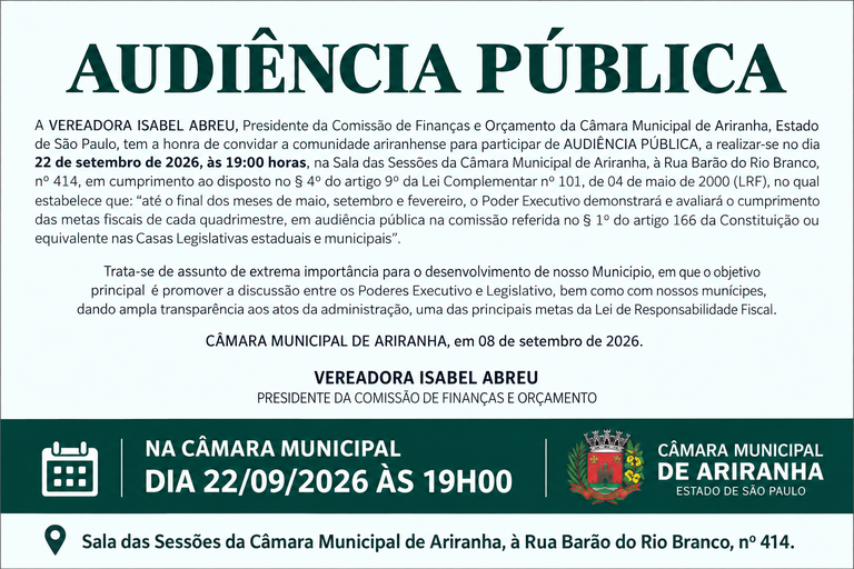 Audiência Pública