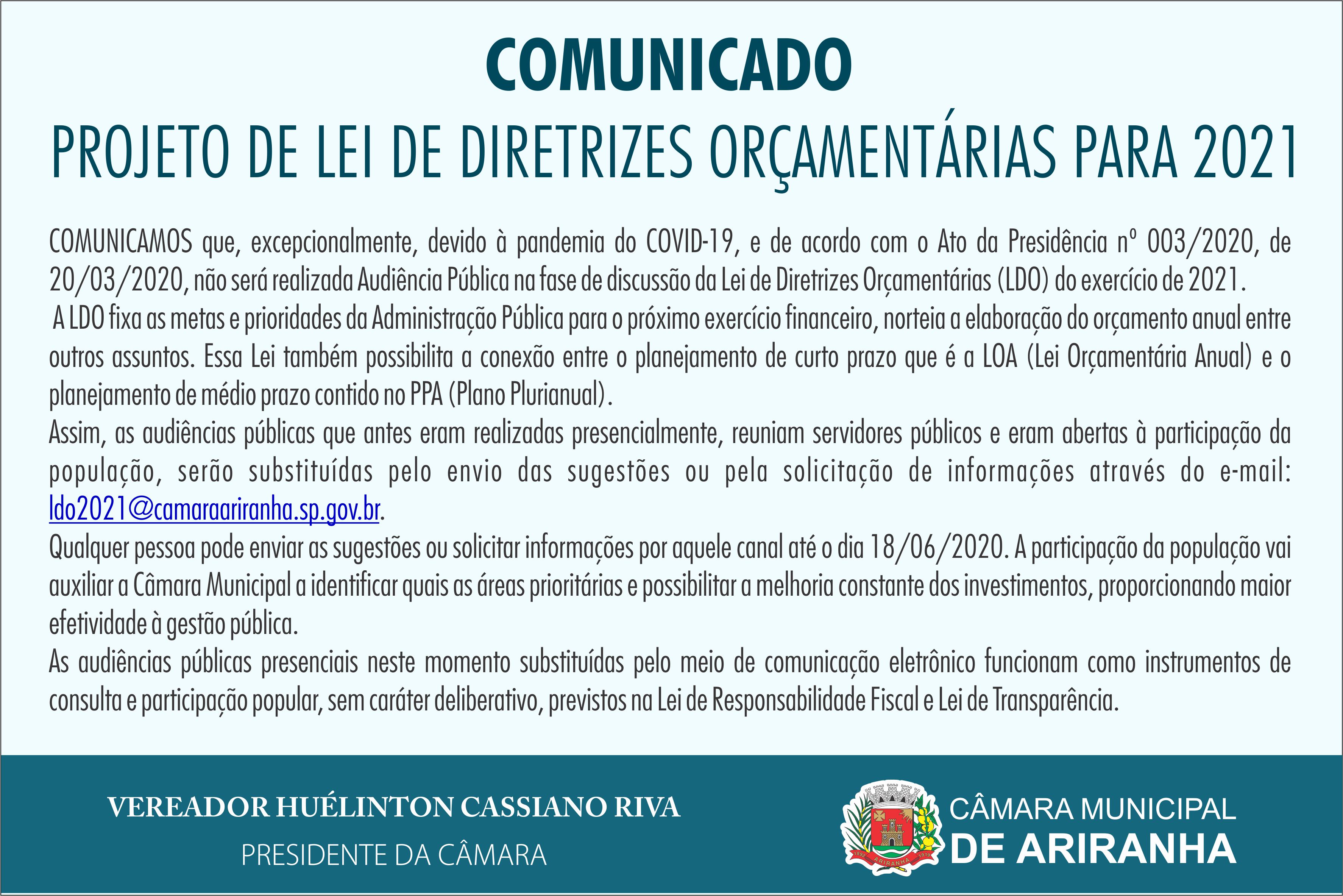 COMUNICADO 