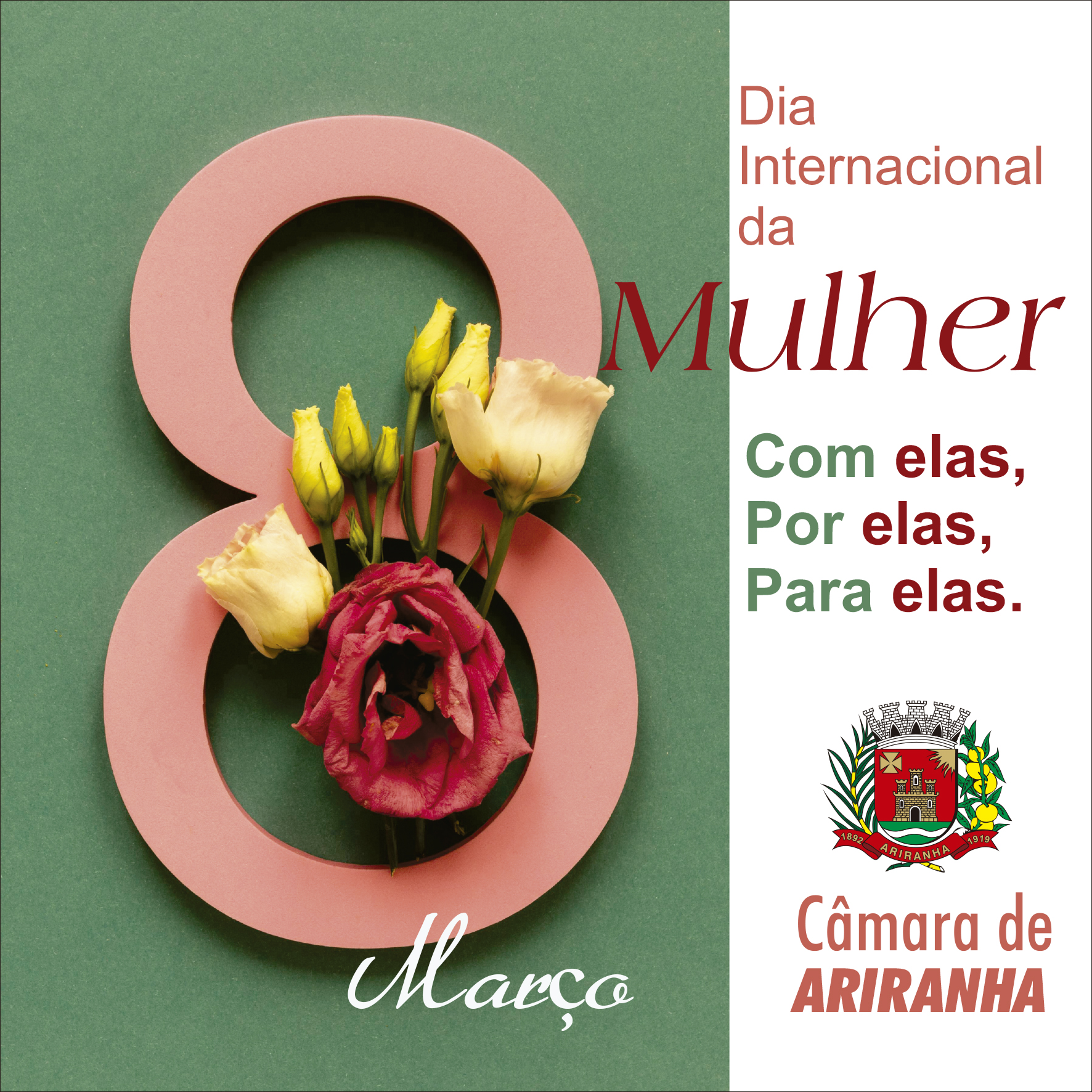 Dia Internacional da Mulher! Parabéns a todas as Mulheres!