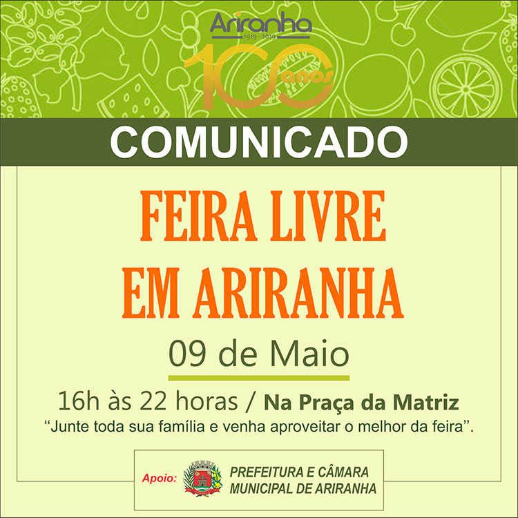 Feira Livre em Ariranha