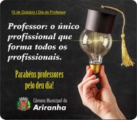 Parabéns professor pelo seu dia: você faz toda a diferença